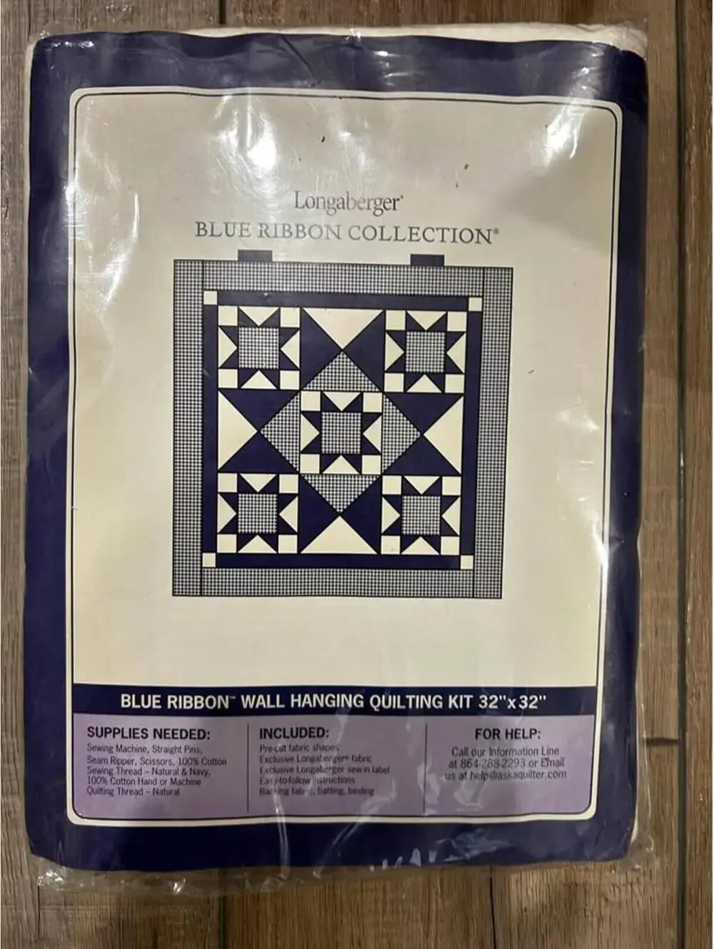 Longaberger Blue Ribbon Quilting Kits NEW